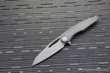   Microtech "Sigil" Flipper, Apocalyptic Stonewash Titanium Handle & Elmax Blade, Copper Plate