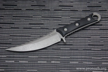   Microtech Borka Blades SBK Fixed, Apocalyptic Finish Bohler M390 Blade, Black G-10 Handles, Carbon Pattern Kydex Sheath