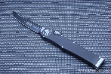      Microtech Halo VI T/E, Black Standard, Plain Edge