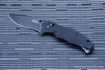   SOG Vulcan Mini, Black TiNi Blade, VG-10 Steel, Black GRN Handle