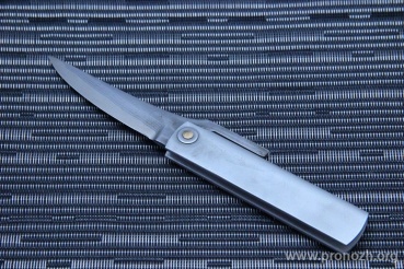   Maruyoshi Higonokami, AoGami Super Blue Core Forged with Nickel Damascus, Anodized Aluminum Handle