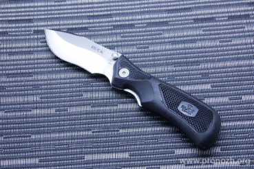   Buck Folding ErgoHunter, Satin Finish 420HC Blade,  GRN with Dynaflex rubber Handle