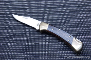   Buck Ranger, Satin Finish 420HC Steel, Macassar Ebony Dymondwood Handle