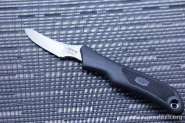   Buck ErgoHunter Caping Knife, Satin Finish 420HC Blade, Black Kraton Handle