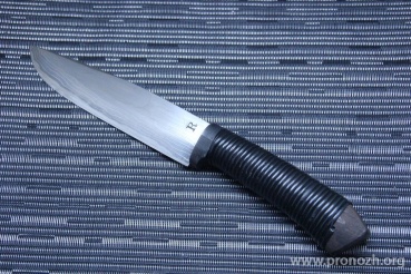   Maruyoshi Hand Crafted, Shirogami Core Forged with Nickel Damascus, wrapped with Black Fuji-Maki (Wisteria Vine)