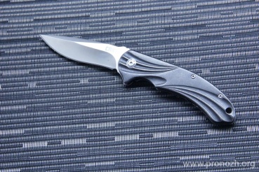   CRKT Williwaw (IKBS Flipper), Satin Finish  Blade, Milled Stainless Steel Handle