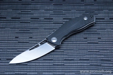    Fantoni C.U.T. Folder , Stonewash Blade, CPM S30V, Black/Gray G-10 Handle