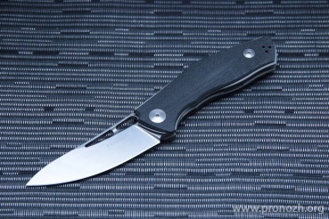    Fantoni C.U.T. Folder , Stonewash Blade, CPM S30V, Black/Gray G-10 Handle