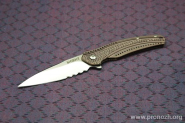   CRKT Ripple Combo Edge, Bronze Coating Stainless Steel Handle (IKBS Flipper)