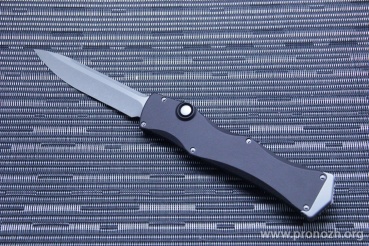      Microtech Halo IV Drop Point, Apocalyptic Stonewash Blade,  Plain Edge