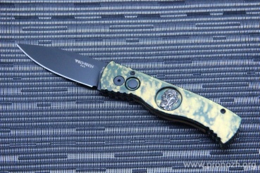 Складной автоматический нож Pro-Tech TR 2 Zombie Jazz, Black Blade