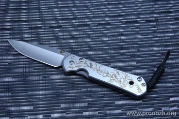   Chris Reeve Large Sebenza 21 Unique Graphic Gold Leaf