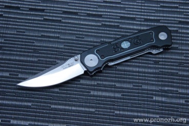   SOG Bi-Polar, Satin Finish Blade, Aus 8 Steel, Black Aluminum Handle