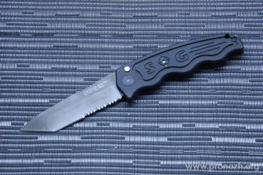 Складной автоматический нож SOG SOG-TAC, Black TiNi Blade, Aus-8 Steel, Black Hard-anodized Aluminum Handle