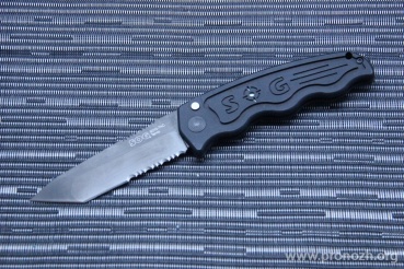    SOG SOG-TAC, Black TiNi Blade, Aus-8 Steel, Black Hard-anodized Aluminum Handle