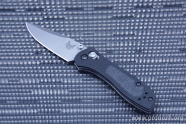   Benchmade Sequel, 154CM  Steel, Satin Finish Blade, Black Aluminium / Black G-10 Handle