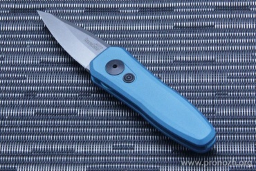 Автоматический складной нож Kershaw Launch 4, Stonewash Blade, Blue Aluminum Handle