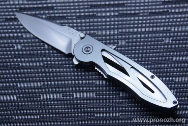     Buck  Rush, Satin Finish Blade, 154CM Steel, Gun Metal Grey Aluminium Handle