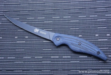 Филейный нож  Cuda  6" Black Titanium Bonded, Curved Boning Knife with Micarta Handle