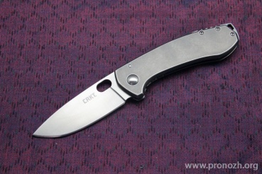   CRKT Amicus, Satin Finish Blade, Stainless Steel Handle