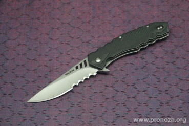   Ruger Knives Follow-Through, Ball-Bearings Flipper, Stonewashed  Blade, Combo Edge
