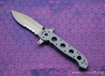   CRKT Kit Carson  M21 Special Forces, Spear-Point Blade,  Combo Edge, Desert G-10 Handle